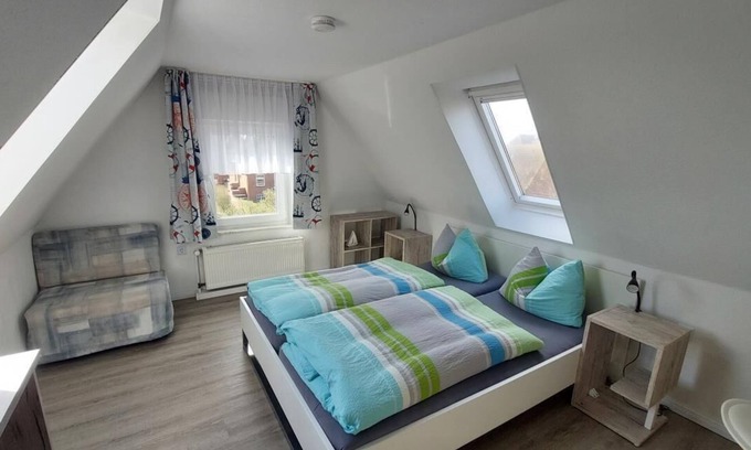 Baltrum Apartment | First floor apartment with stunning panoramic views near the beach