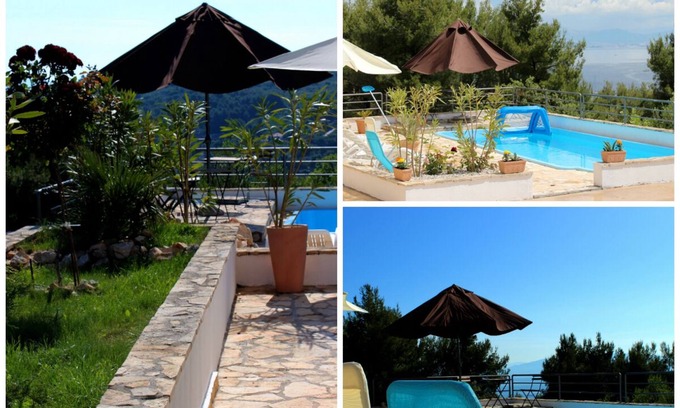 Cove Donja Krusica (Donje selo) House | First floor at the villa for 8 guests!!)) Two apartments on Solta island