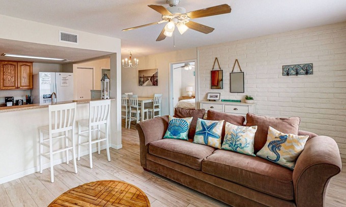 Cinnamon Shore Condo | First Floor Condo, Shared Pool and Grill, Boardwalk