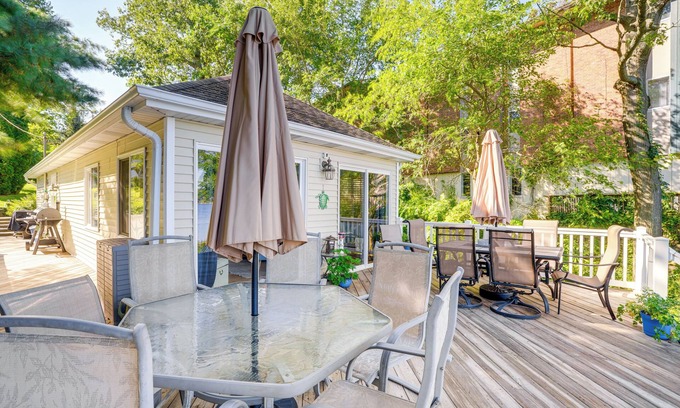 Battle Creek House | Fish & Swim: St Mary's Lake House w/Dock