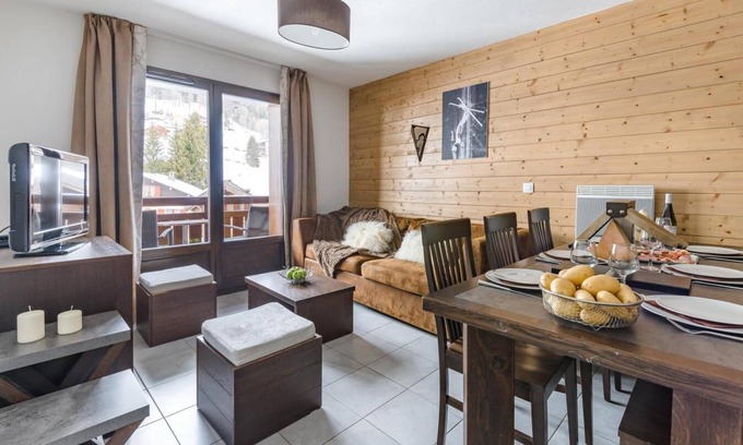 Les Gets Apartment | Fitness, swimming pool, sauna, hammam, terrace, balcony, tv, ski locker, 35-52m², Les Gets