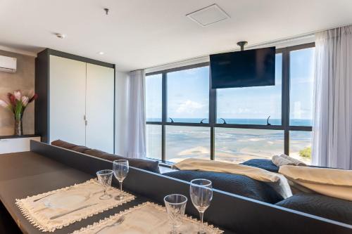Barra de Jangada Apartment | Flat Beira-Mar Vista Rio | Piscina & Sauna HS2203