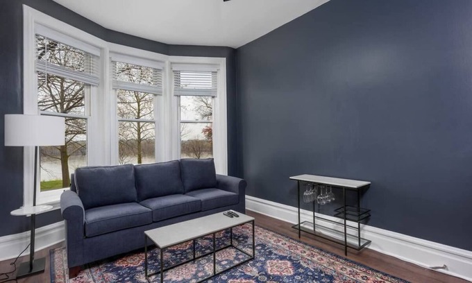 Harrisburg - Hershey Apartment | Flats on Front - Riverfront Gem, Fast Wi-Fi, 2F