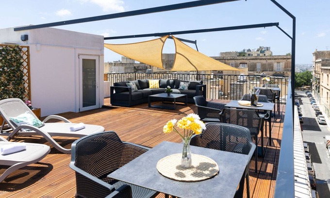 Floriana Apartment | Florette Suite 2BR with Stunning Lounge Terrace in Floriana by ArcoBnb