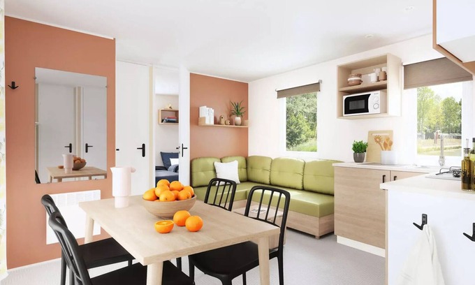 LʼAiguillon-sur-Mer House | Flower Camping Le Pré des Sables * - Mobile home Comfort 34m2 3 bedrooms + TV 6 people