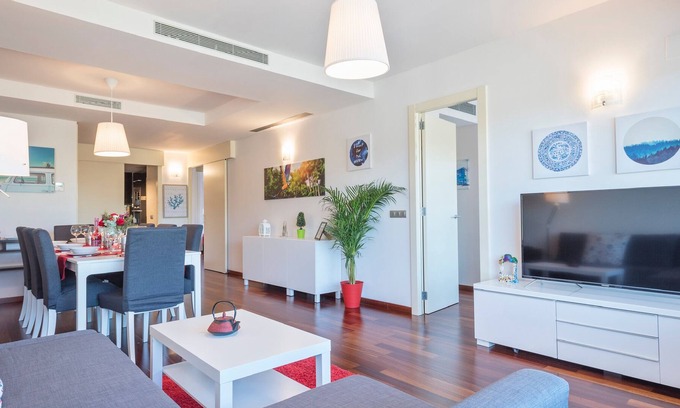 Sant Adria de Besos Apartment | Forum Tower Next to the beach. New!