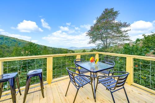 Franklin House | Franklin Cottage Deck with Blue Ridge Mtn Views!
