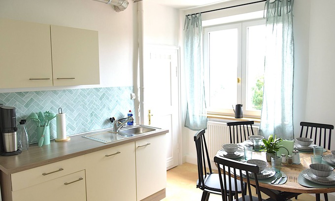 Landshut Apartment | Frigg flats: Scandi Interior | Art Nouveau | Old building
