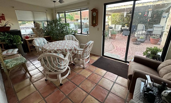 Sunland Village East House | Fully Equipped Greco Roman Retreat in a Vacation Resort in Mesa Pet Friendly.