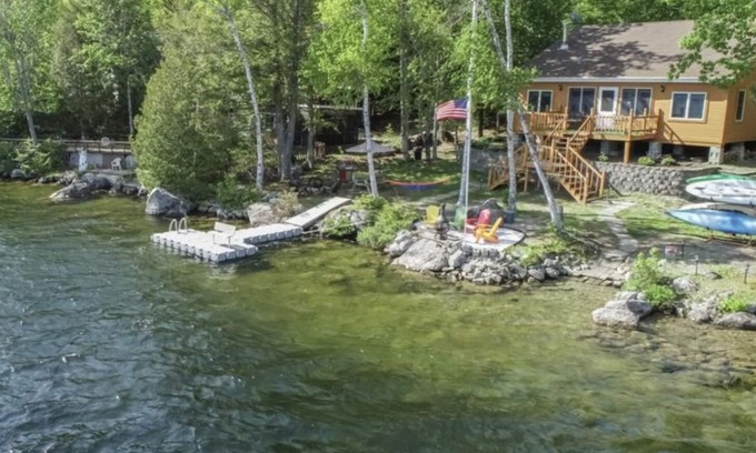 Otis House | Fun Lakefront Cabin near Acadia