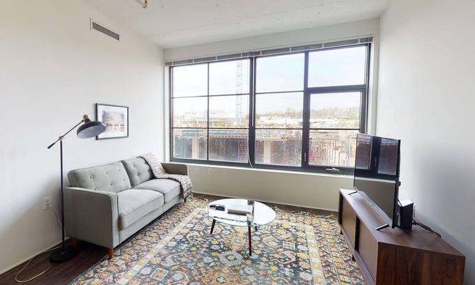 Eisenhower East Apartment | Furnished 1BR in Alexandria Near Amazon HQ w/ Gym
