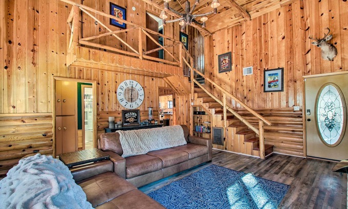 Pinetop Cottage | Furnished Patio & Fire Pit: Pinetop Cabin!