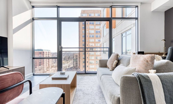 Ballston Apartment | Furnished Virginia Square 1BR w/Gym & W/D, steps to Metro, by Blueground