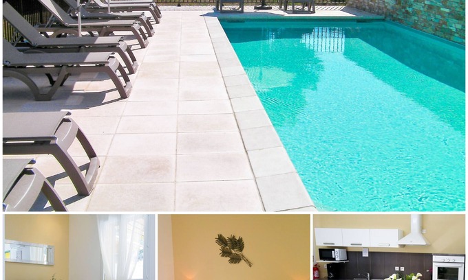 Galeria House | Gîte*clim-WIFI-heated pool-river 1km-beach 5km-ping-pong-pétanque