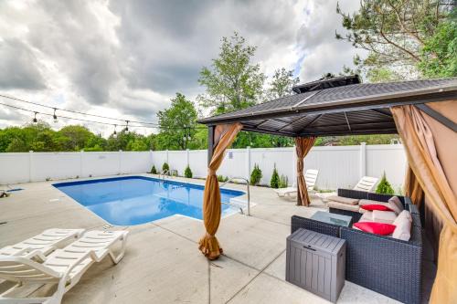 Tobyhanna House | Game Room and Fire Pit Poconos Family Getaway