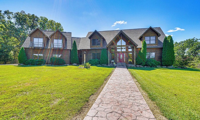 Climax Springs Cabin | Game Room, Deck & Yard: Lake of the Ozarks Retreat