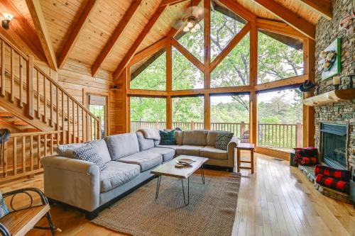 Franklin House | Game Room, Hot Tub and Decks Scenic Franklin Cabin