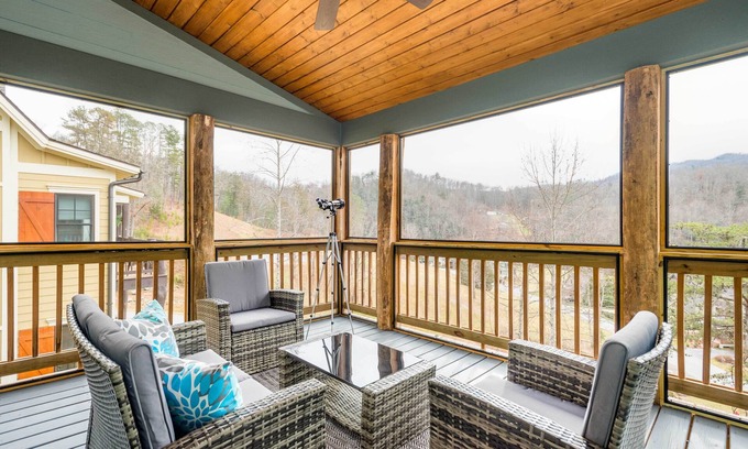 Cullowhee House | Game Room & Wraparound Decks: Cullowhee Home!