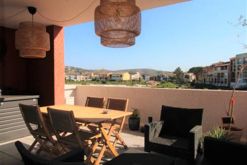 Port Cogolin Apartment | GASARTI Superbe T2 climatisé avec belle terrasse proche de la plage