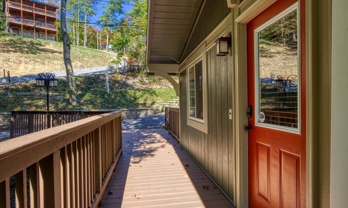 Chalet Village Cabin | Gatlinburg Views A Unique Cabin Mountain Views Expansive Decks Adjacent To Gatlinburg & Ski Lodge 1 Bedroom Cabin by RedAwning