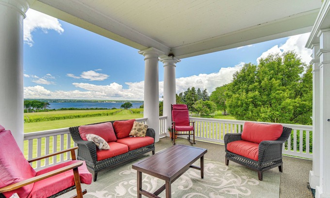 Geneva House | Geneva Vacation Rental w/Vineyard & Lake Views!