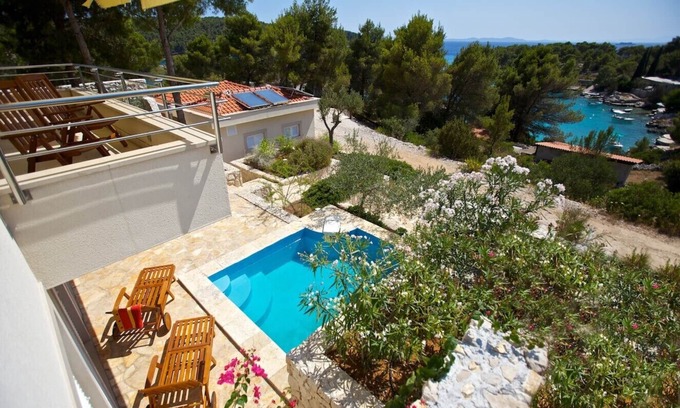 Cove Osibova (Milna) Villa | Get away from it all villa set amidst Mediterranean gardens with private pool