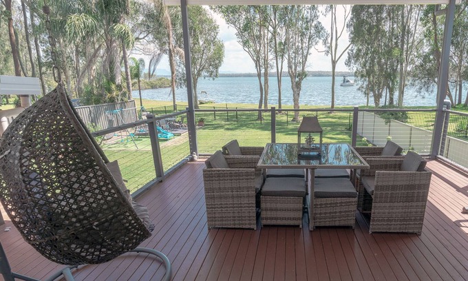 Chain Valley Bay House | Getaway Lakefront environmental House with Kayaks Water Views