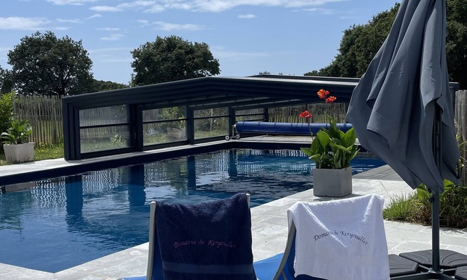 Tregunc Cottage | Gîte 6 people - 2 swimming pools (1 with telescopic dome) - The beach on foot