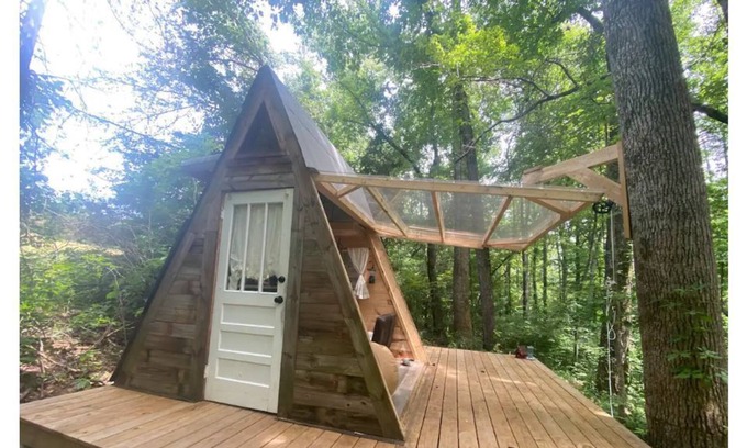Grandview Other | Glamp in Mini A-Frame on 116 Acre Farm