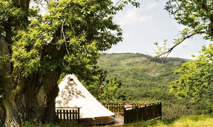 Santa Fiora RV Rental | Glamping Experience in the Magic of Tuscany with Panoramic Views