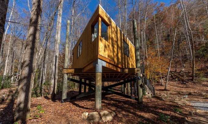 Brevard Cottage | Glamping in Brevard - Blue Ghost Treehouse