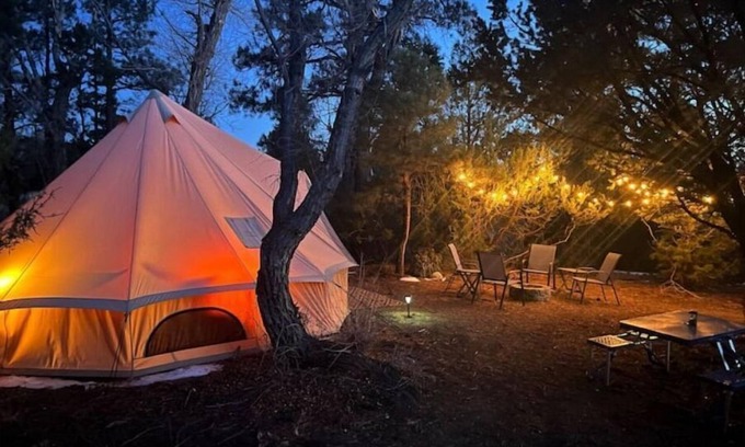 Zapata RV Rental | Glamping yurt/tent, Fire Pit+Grill+Hammock+more, Great Sand Dunes