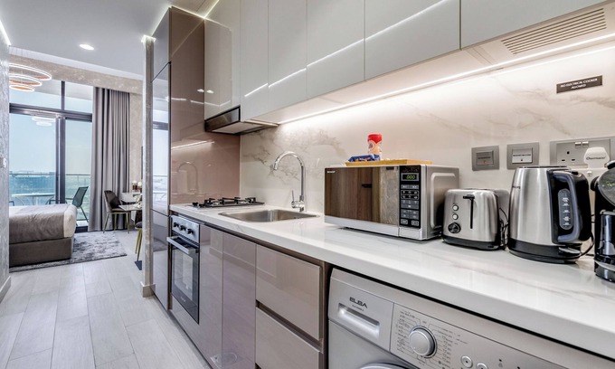 Nad Al Sheba Apartment | GLOBALSTAY. Azizi Riviera 48