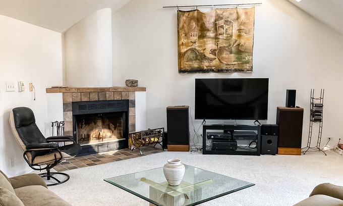 Grand Beach House | Golf-view home 2 blocks from lake with outdoor living & home entertainment