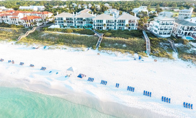 Dune Allen Beach Condo | GORGEOUS Beachfront 1st floor Unit #105 at the Palms of Dune Allen on 30A