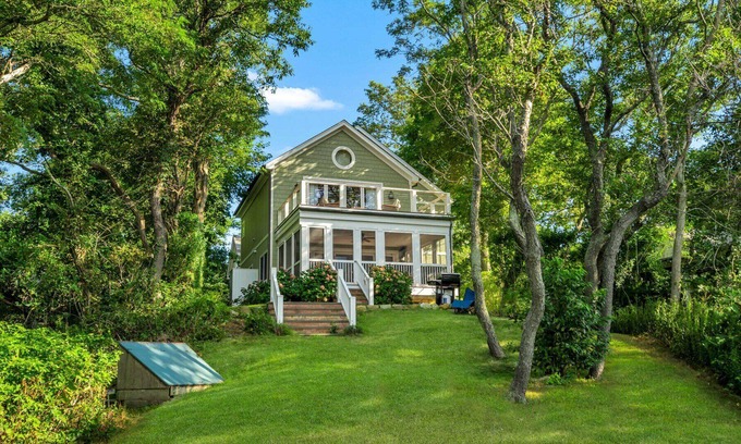 Northville House | Gorgeous beachfront home with direct beach access, private terrace,...