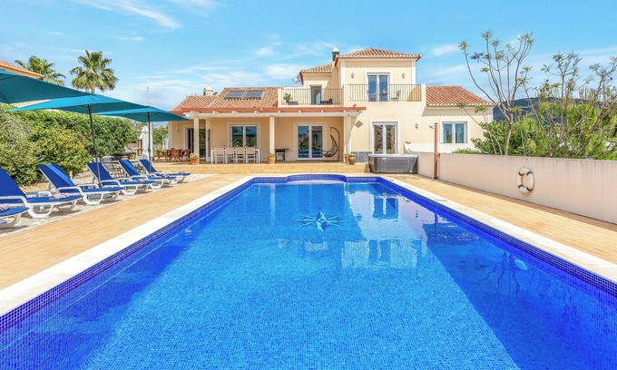 Olhao Villa | Gorgeous, family home close to Olhão, with distant sea views and a hot tub