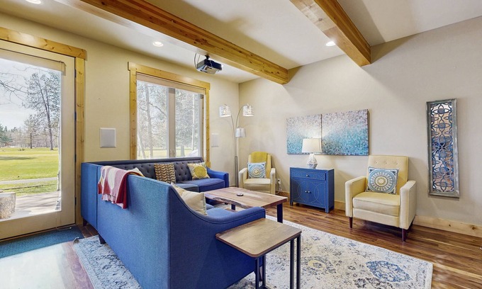 McCall House | Gorgeous golf course townhome with great views, gas fireplace, EV charger