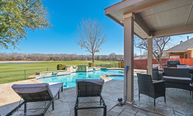 McKinney House | Gorgeous golf course view Home with Private Pool and Hot Tub.