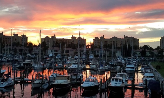 Burnt Store Marina Condo | Gorgeous Harbor View and Magnificent Sunsets! Watch the Manatees play!