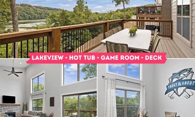 Branson House | Gorgeous Lake Cabin Hot Tub