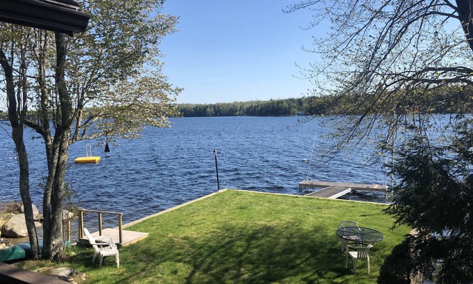 Dedham House | Gorgeous Lakefront House Rental facing South on Green Lake in Dedham, Maine