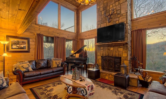 Sautee Nacoochee Cabin | Gorgeous Mountain Home with Hot Tub, Billiards, Three Main Suites, and Views