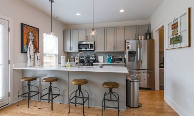 The Nations House | Gorgeous Townhome Downtown Nashville in trendy new neighborhood, The Nations!
