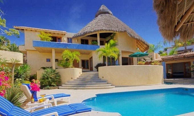 North End Villa | Gorgeous Vacation Mexican Villa with Pool-1 Block to Beach