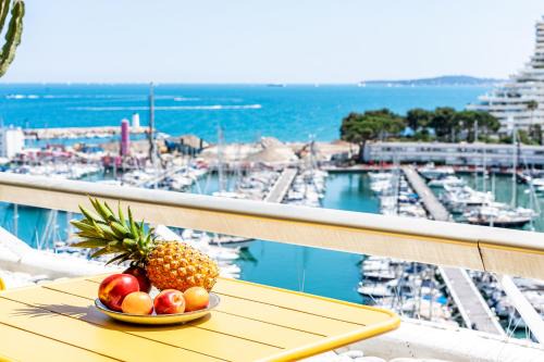 Villeneuve Loubet Beach Apartment | Grand 4 pièces 6 personnes fabuleuse vue mer clim garage