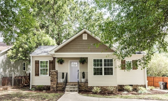 Sans Souci House | Greenville's Favorite Bungalow | Business or Personal Travel | Firepit