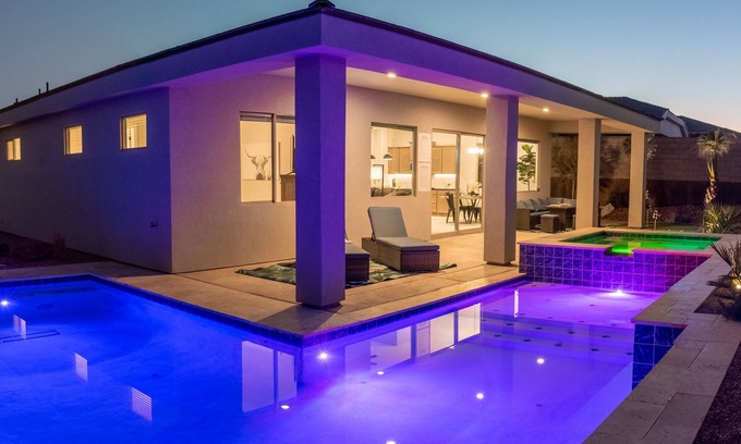 Mesquite House | Grill, Chill & Putt in a Private Poolside Retreat with Game Room!