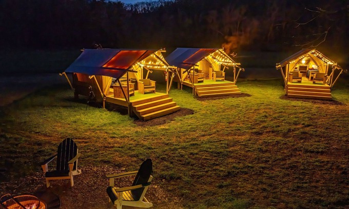 Newport RV Rental | Group Glamping: Luxury Tents Near Gburg and PF