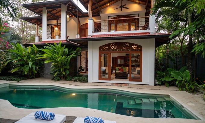 Playa Guiones Villa | Guiones Beach Club-7 BR w Pool, Rancho w Yoga Shala;7 Min Walk 2 Sand!